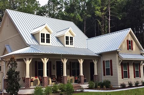 white house metal porch roof|white house with galvalume roof.